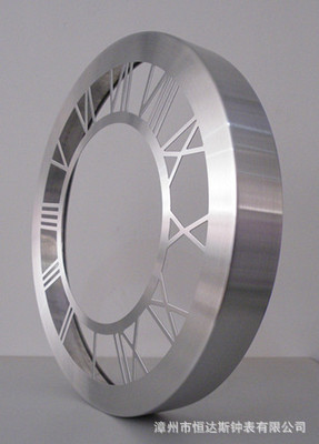 【【廠家直供】12寸客廳裝飾金屬鋁框掛鐘】價格,廠家,圖片,座鐘,漳州市恒達斯鐘表-